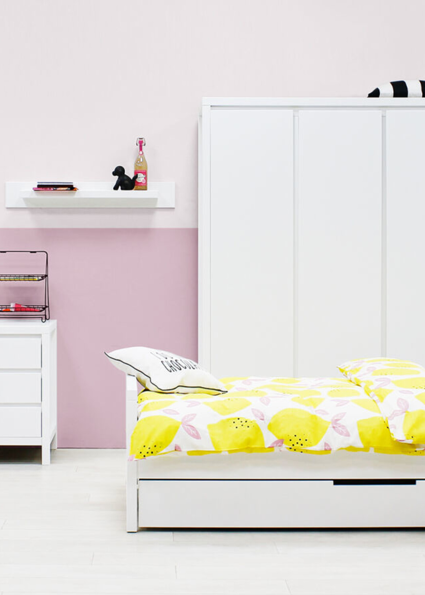 BOPITA Lit 90x200cm Corse blanc