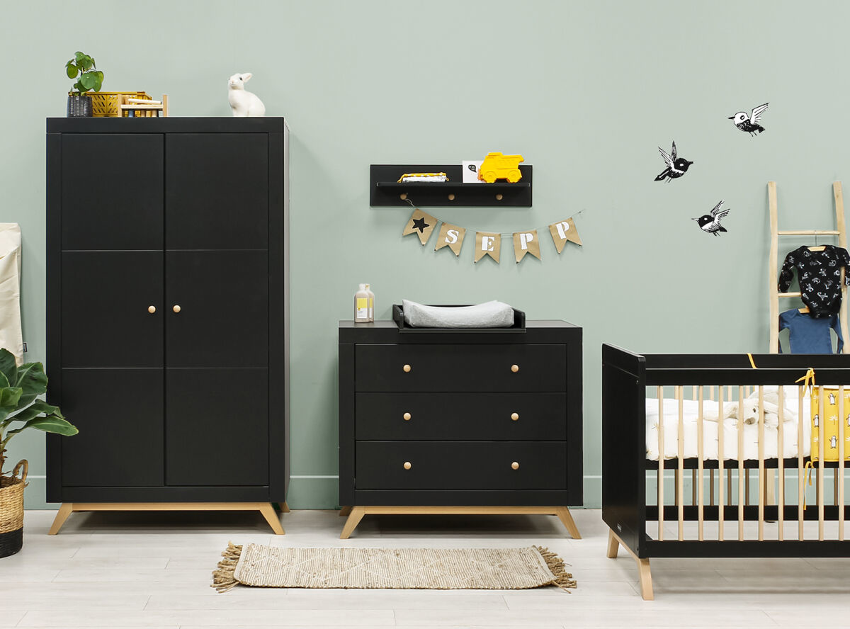 BOPITA Extension for Chest of drawers Nora black
