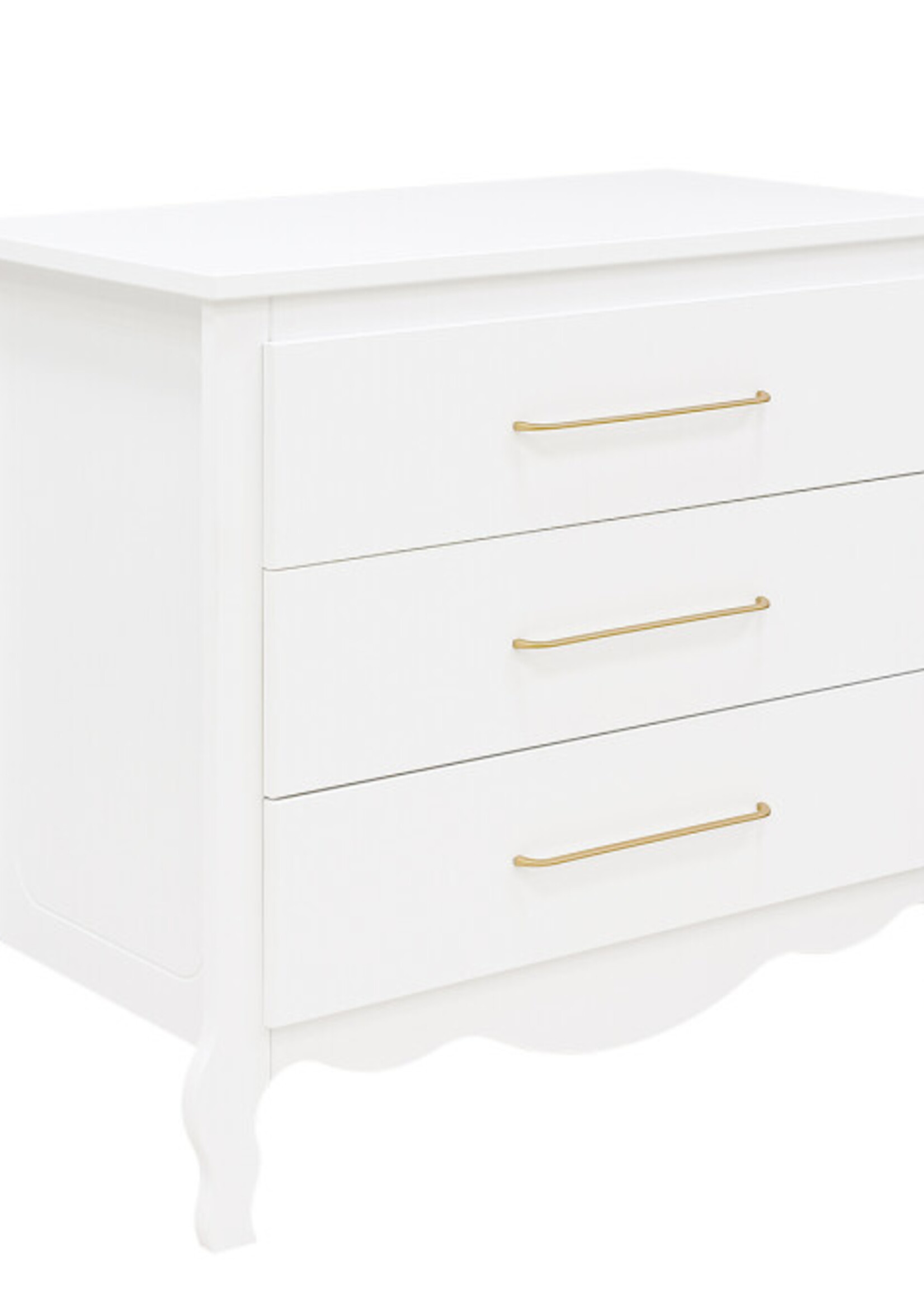 BOPITA Bed 60x120cm + Chest of drawers Elena white