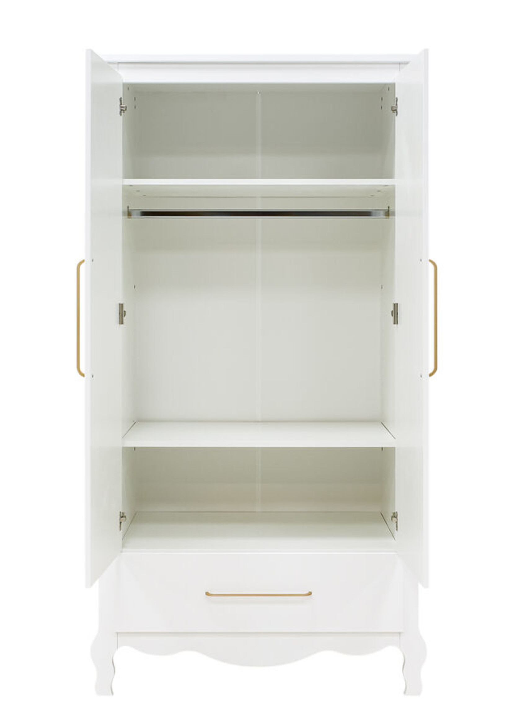 BOPITA Armoire 2 portes Elena blanc