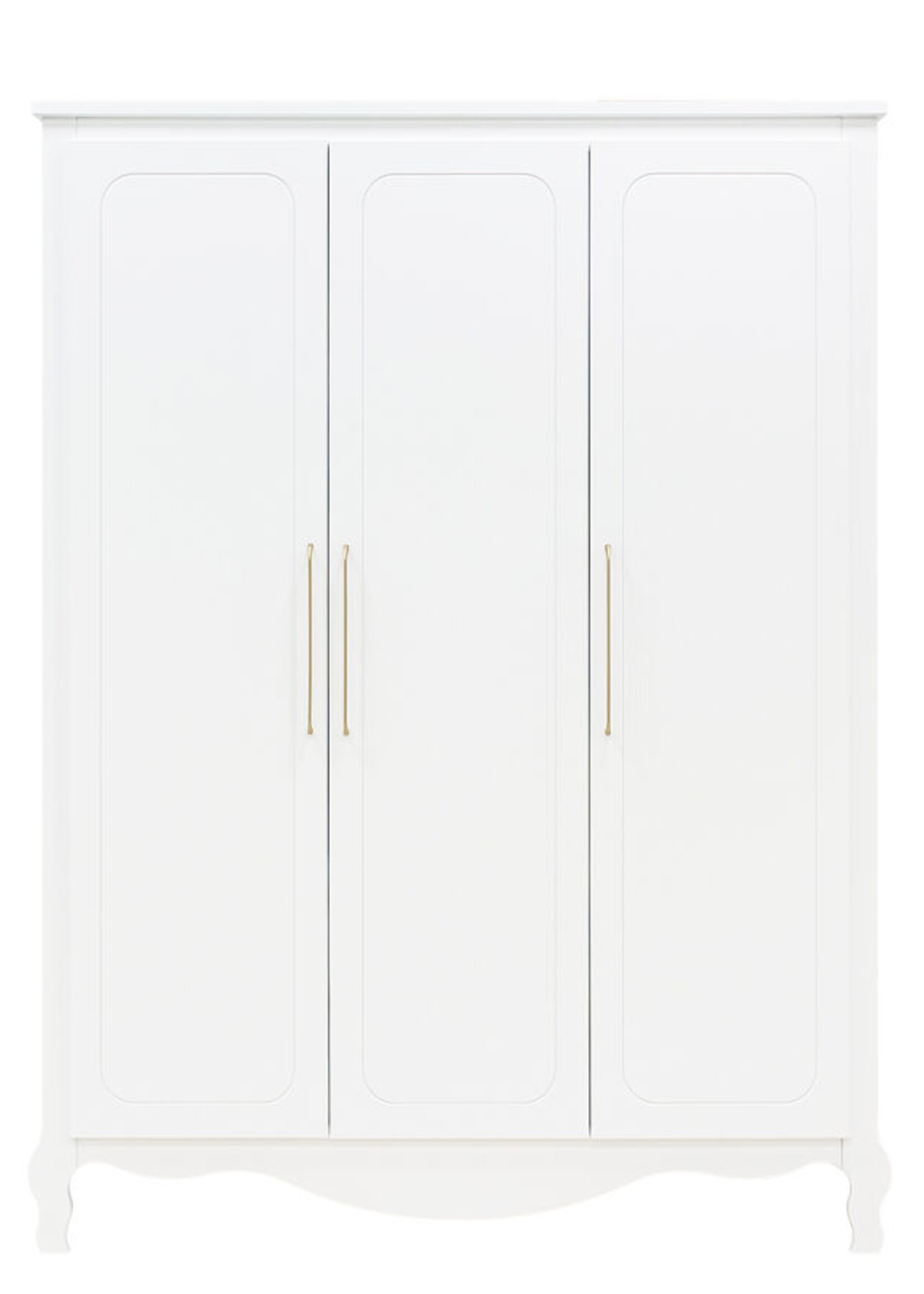 BOPITA Armoire 3 portes Elena blanc