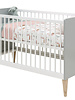 BOPITA Bed 70x140cm + Dresser Emma white / grey