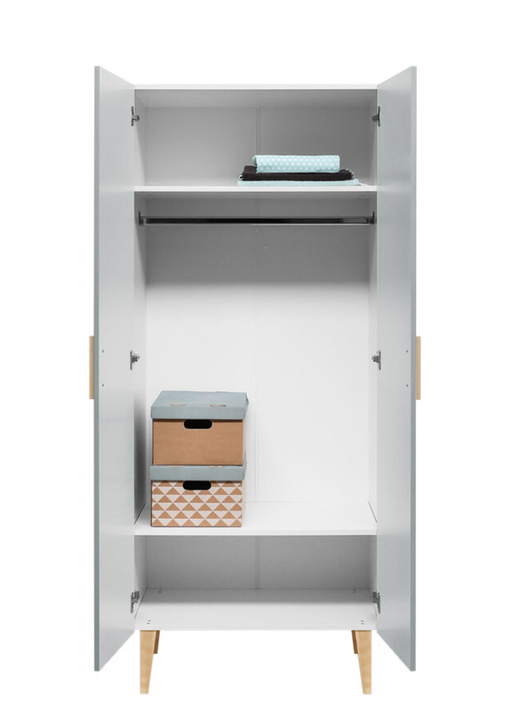 BOPITA 2 portes Emma blanc/gris