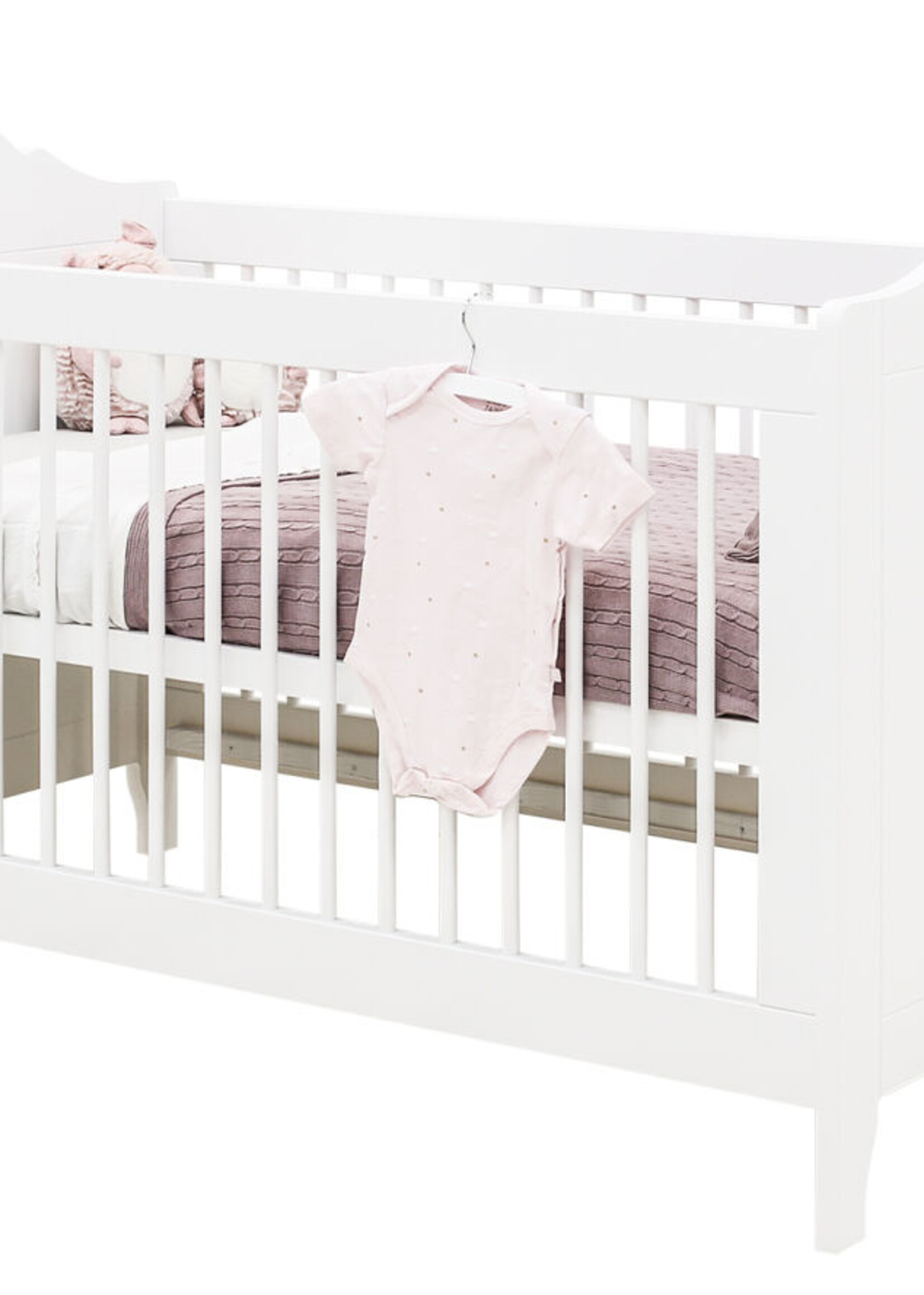 BOPITA Bed 70x140cm + Commode Evi wit