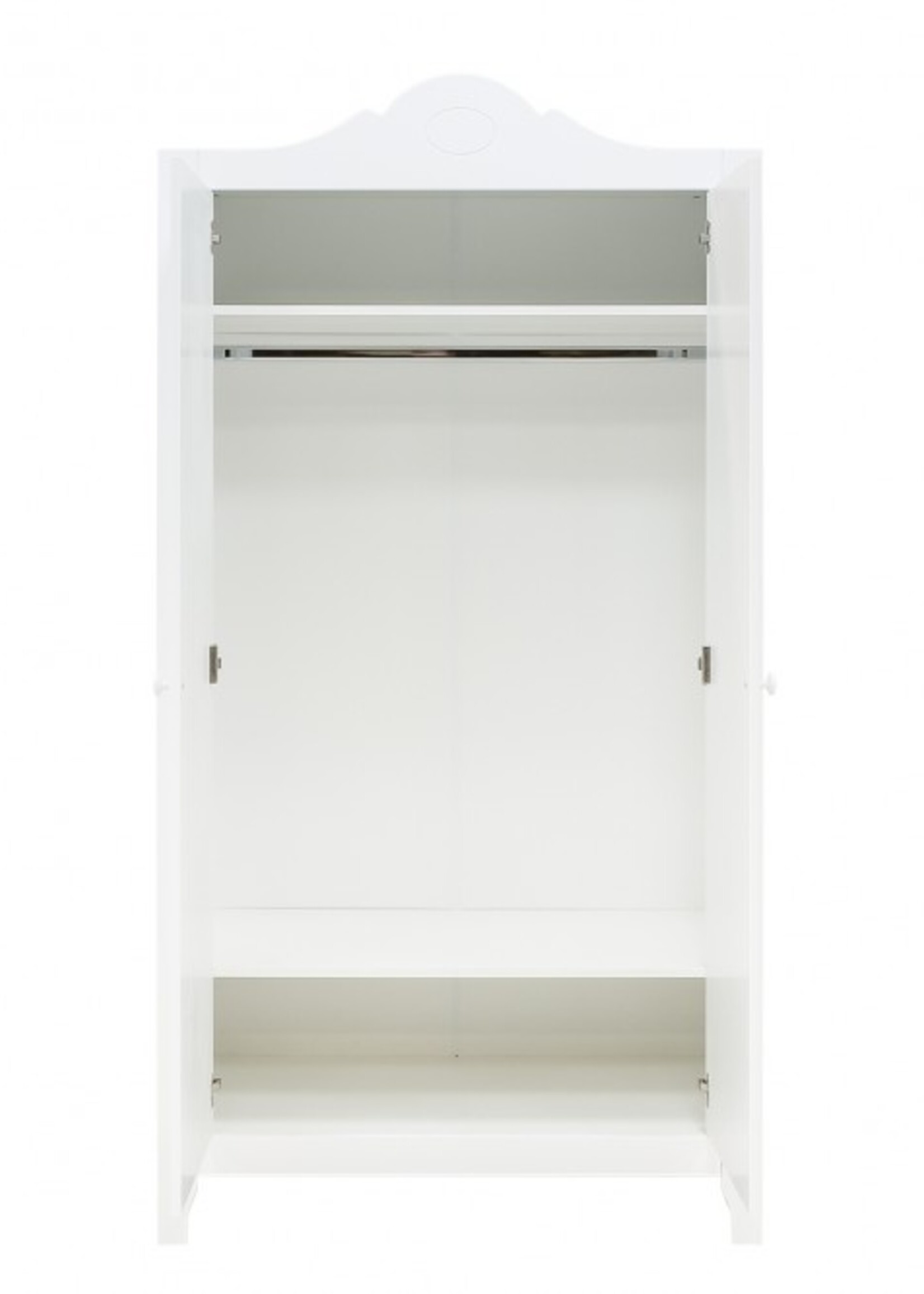 BOPITA Lit 70x140cm + Commode + Armoire Evi blanc