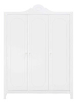 BOPITA Armoire 3 portes Evi blanc