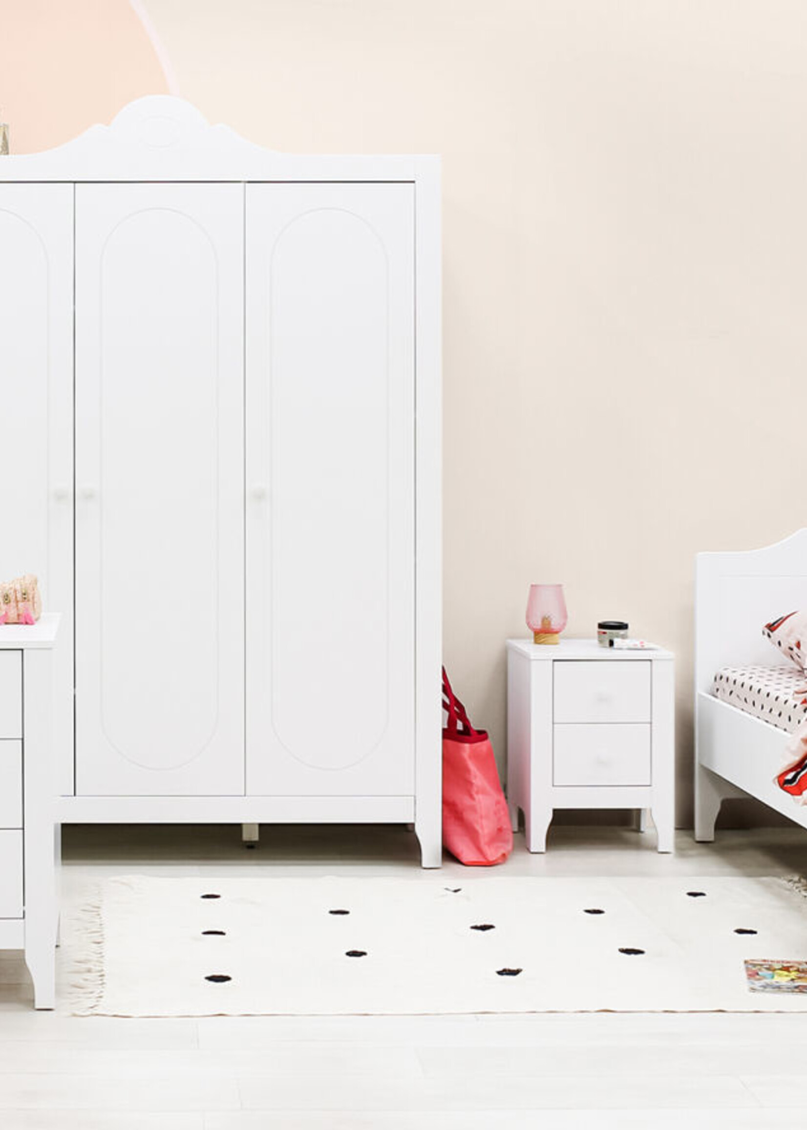 BOPITA Lit 90x200cm Evi blanc