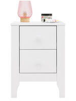 BOPITA Bedside table Evi white