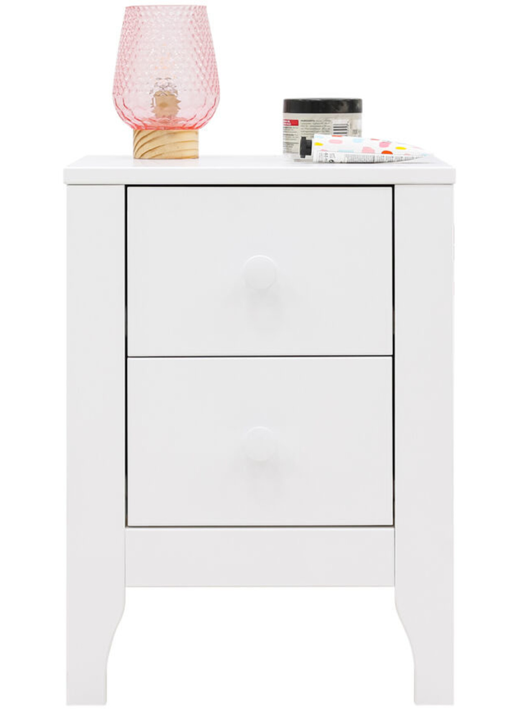 BOPITA Bedside table Evi white