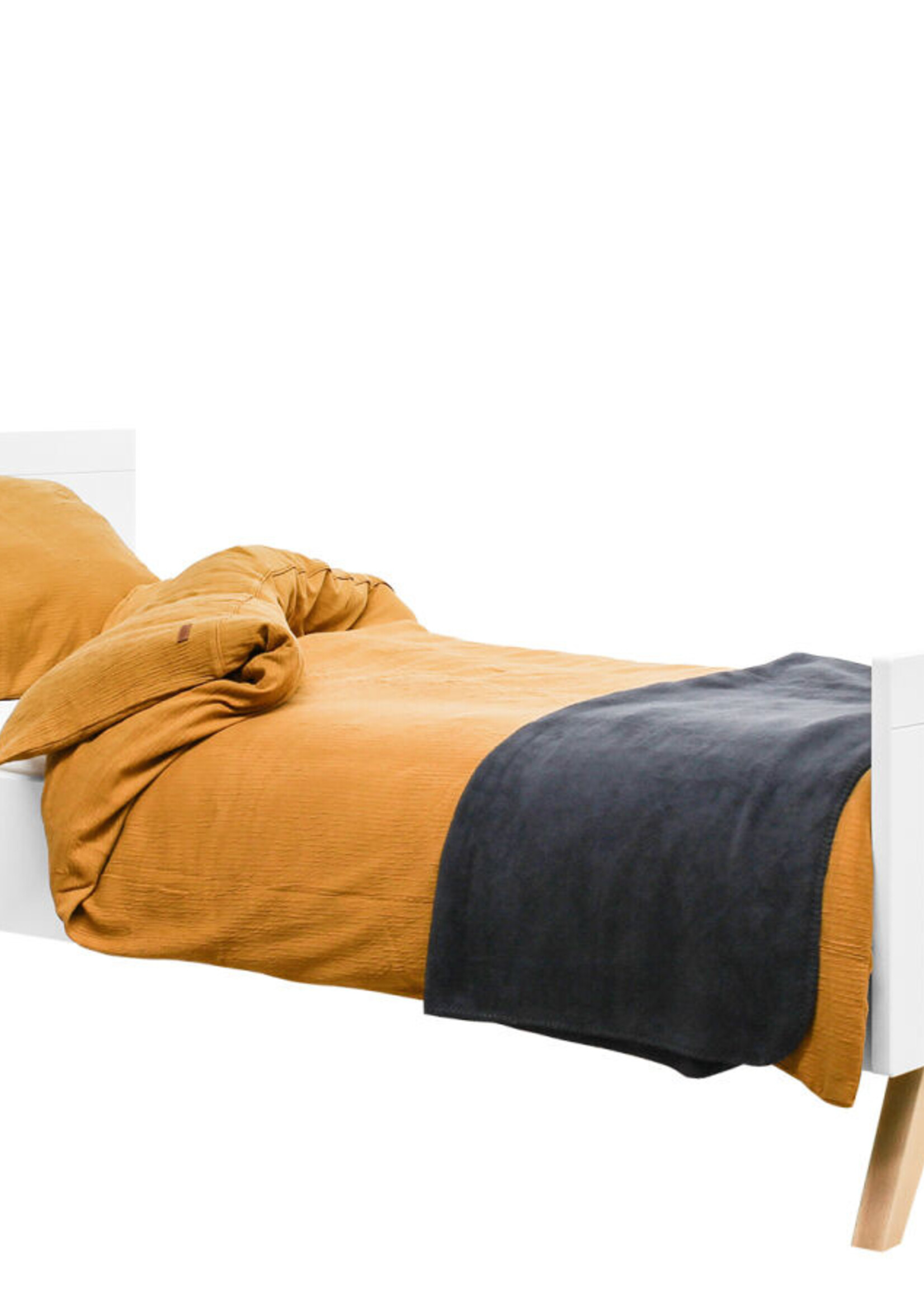 BOPITA Bed 90x200cm Fenna white / natural