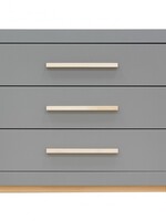 BOPITA Chest of drawers Fenna gray / natural