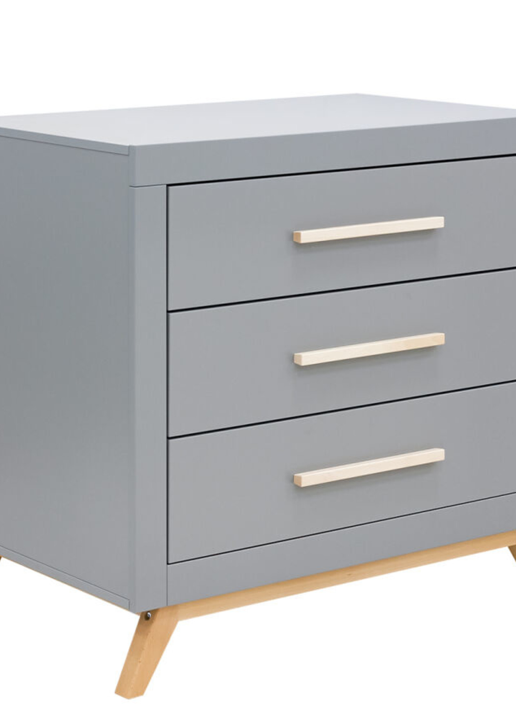 BOPITA Chest of drawers Fenna gray / natural