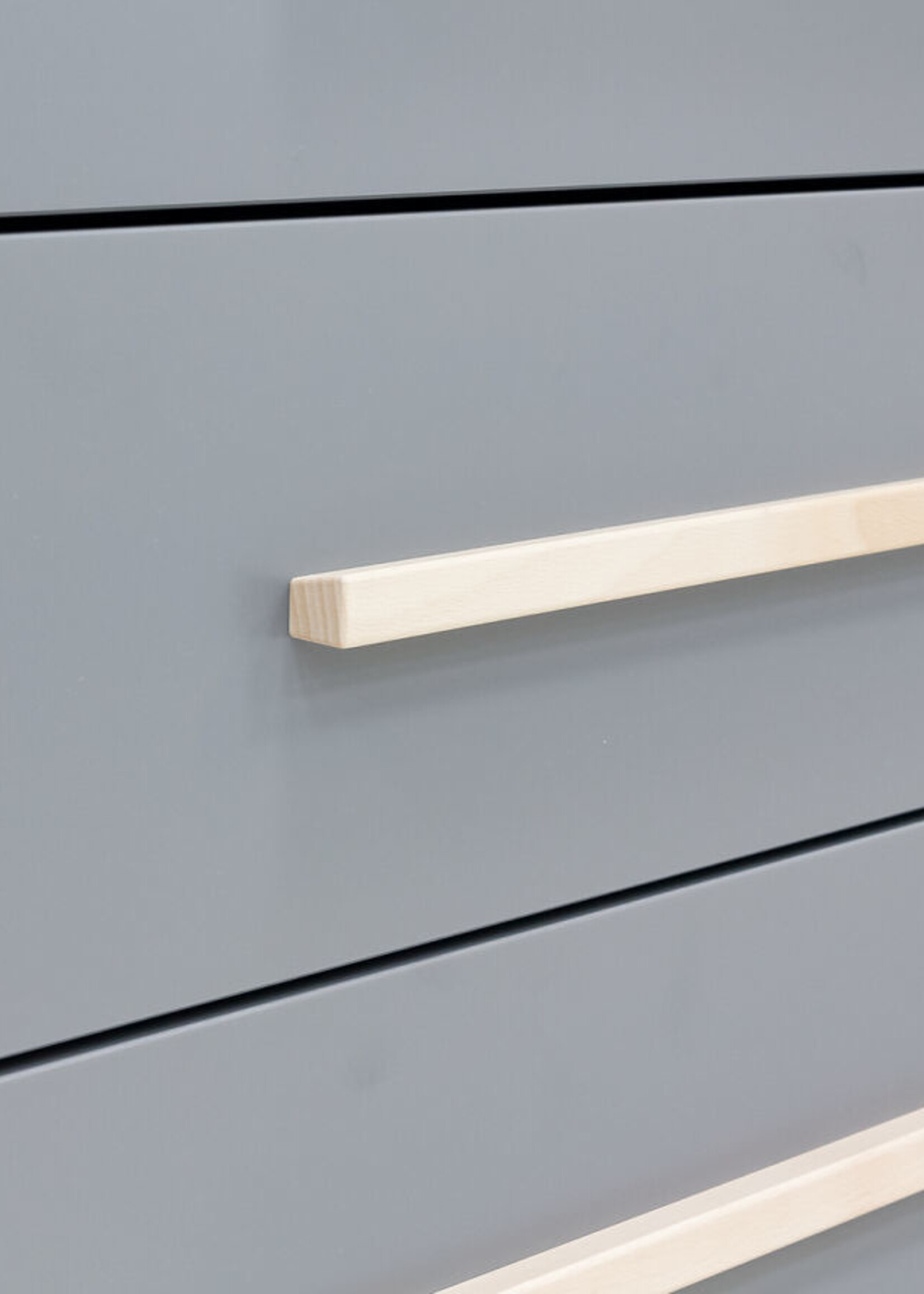 BOPITA Chest of drawers Fenna gray / natural