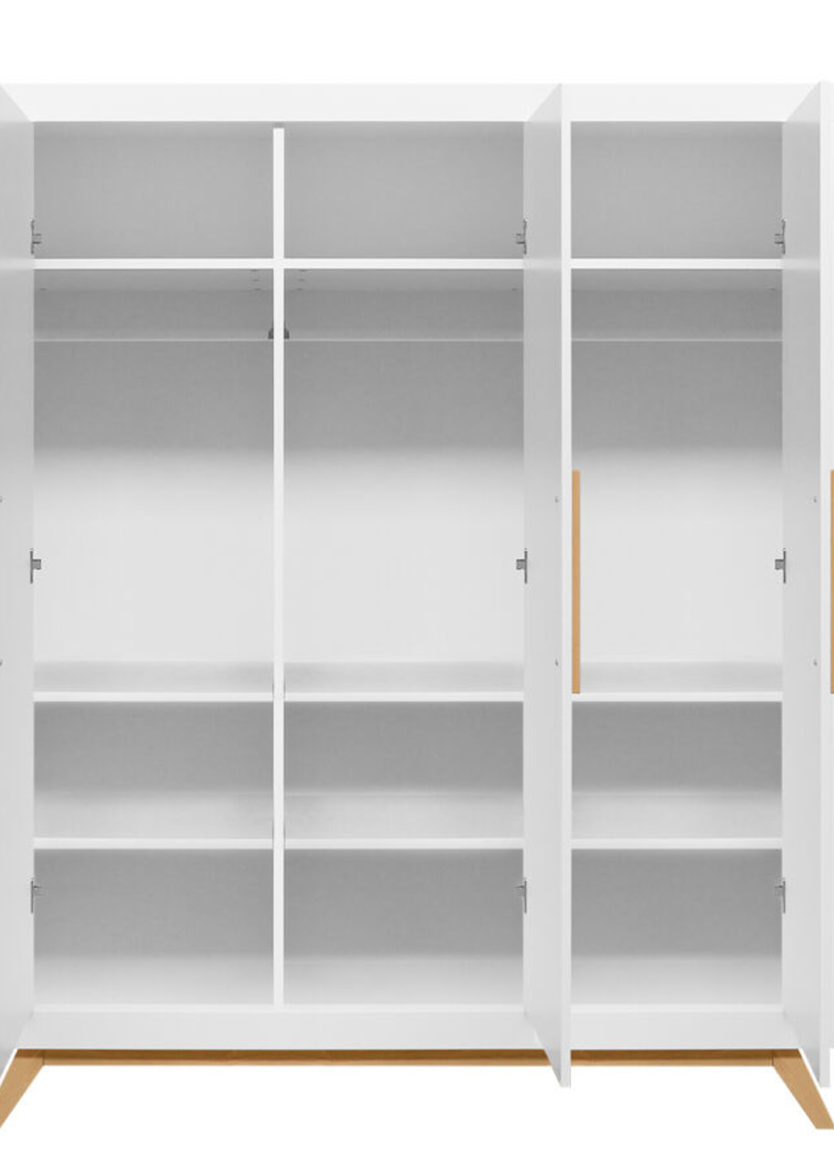BOPITA 3 door wardrobe Fenna white / natural