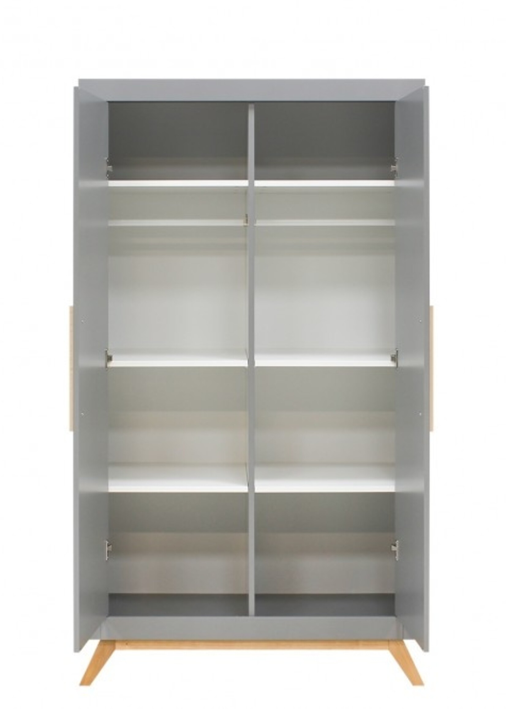 BOPITA Bed 70x140cm + Chest of drawers + Closet Fenna grey