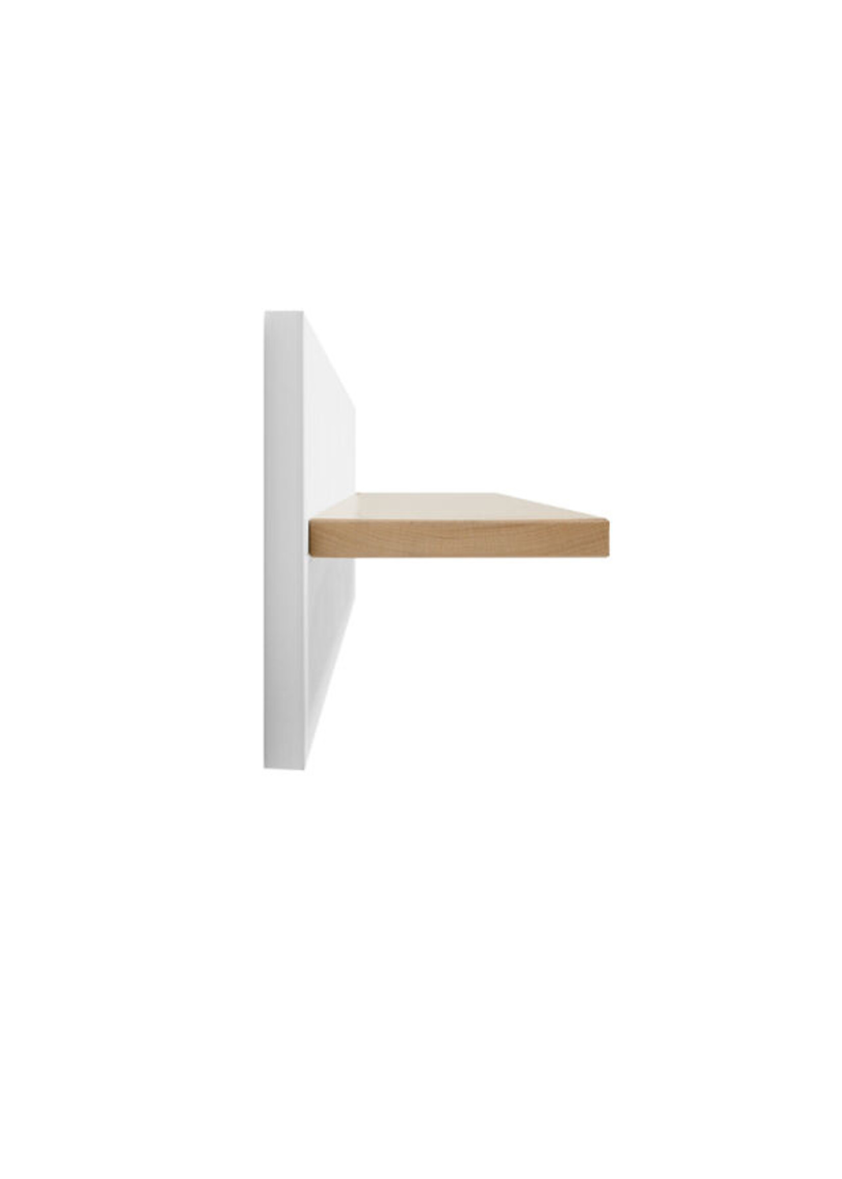 BOPITA Wall rack Fenna white / natural