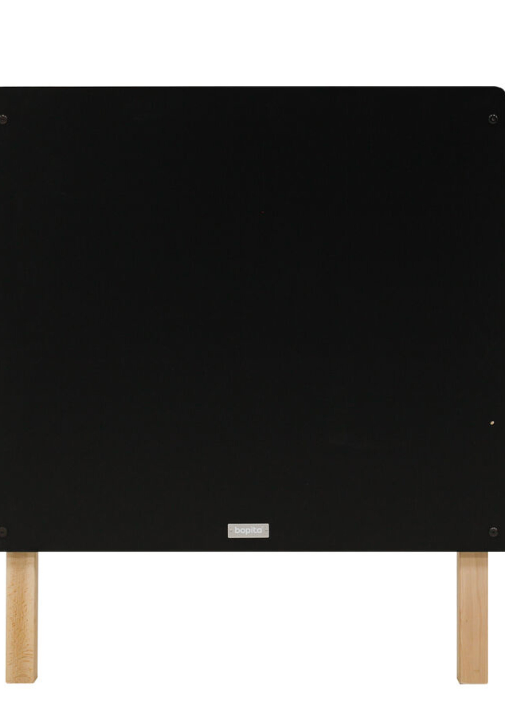 BOPITA Bed 70x140cm Floris zwart / naturel