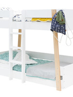 BOPITA Bunk bed  90x200cm Lisa white / natural