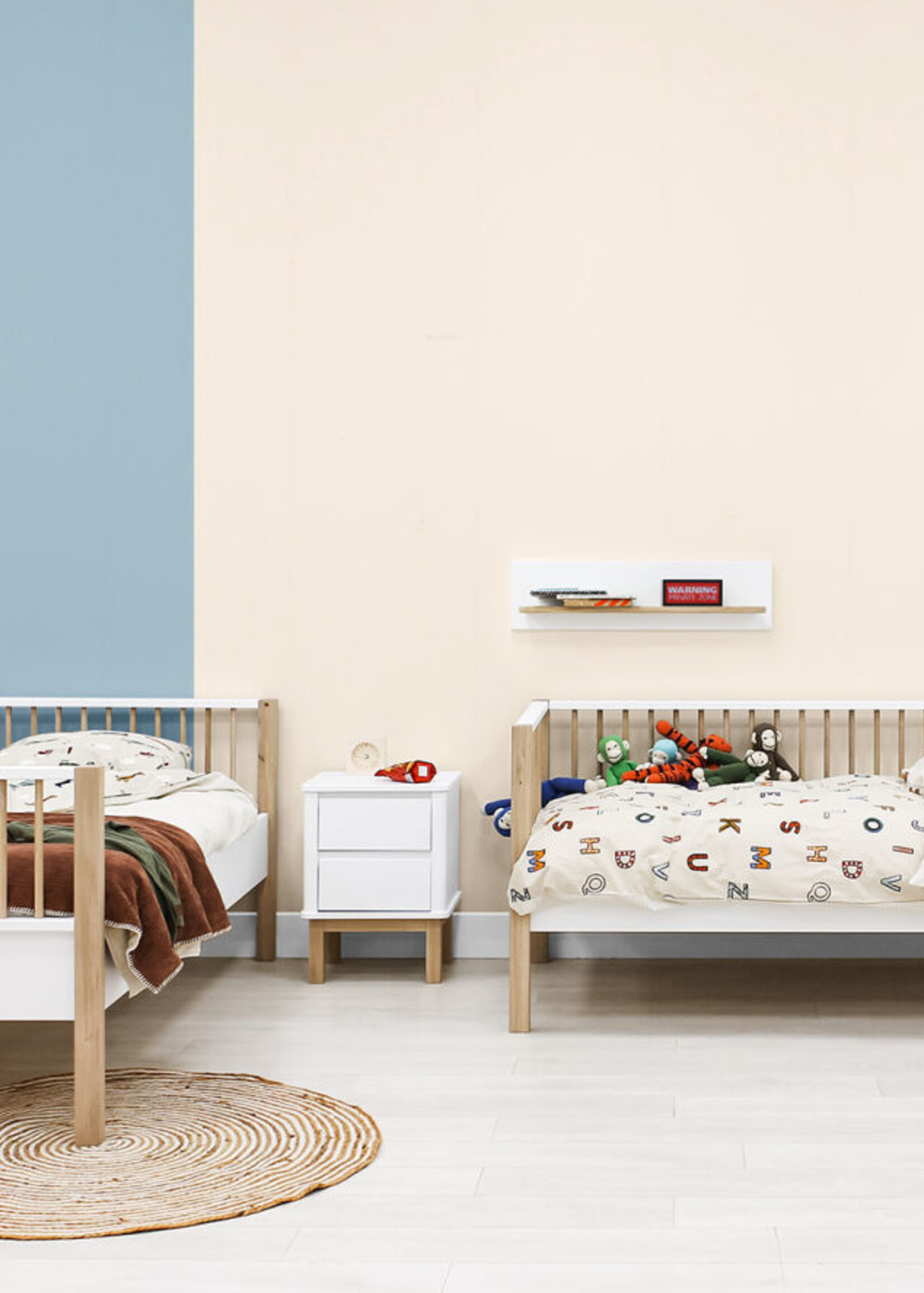 BOPITA Bunk bed  90x200cm Mika white / oak