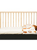 BOPITA Bed 70x140cm + Chest of drawers  Floris black / natural
