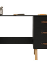 BOPITA Desk Floris black / natural