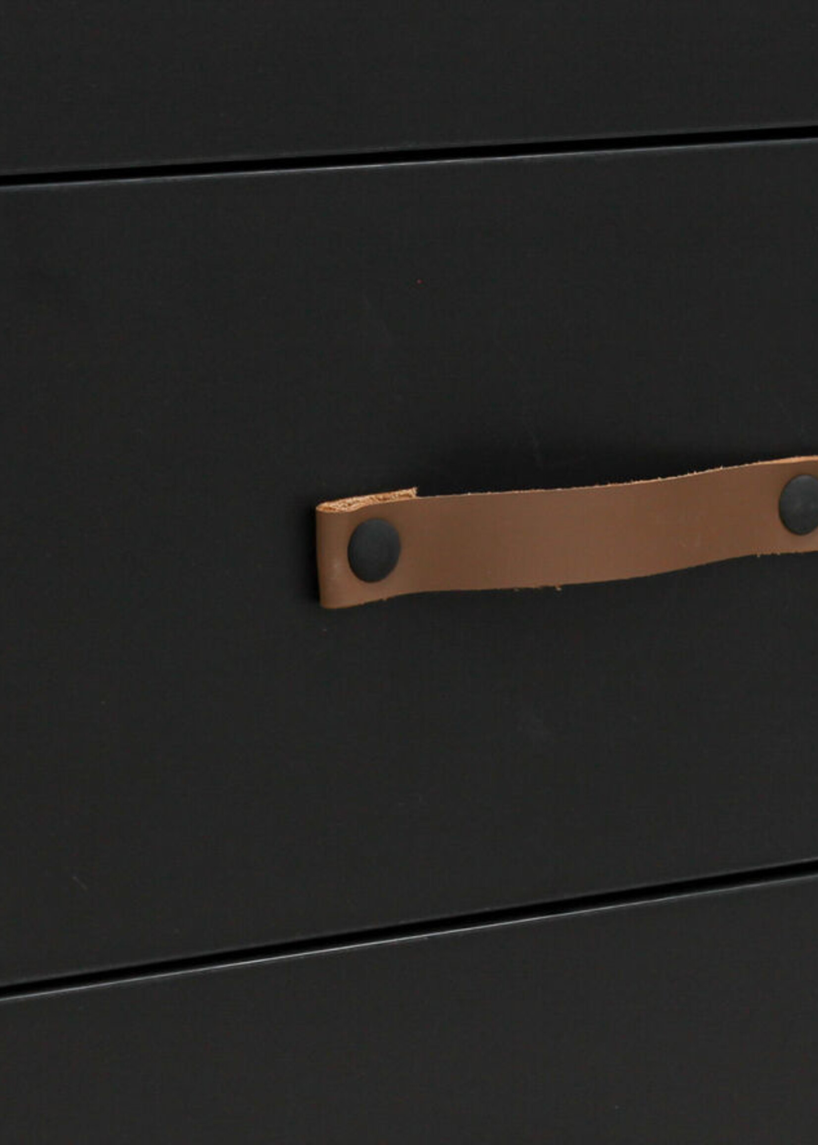 BOPITA Desk Floris black / natural