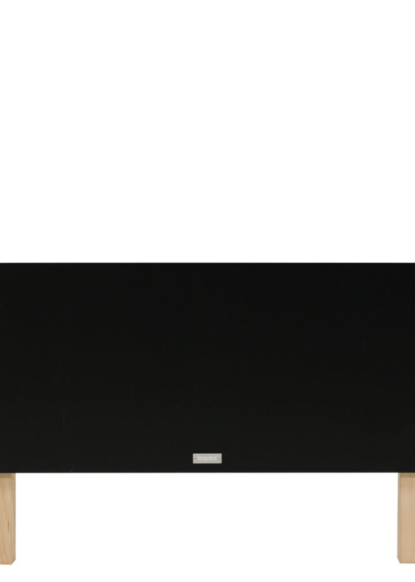 BOPITA Lit 90x200cm Floris noir / naturel