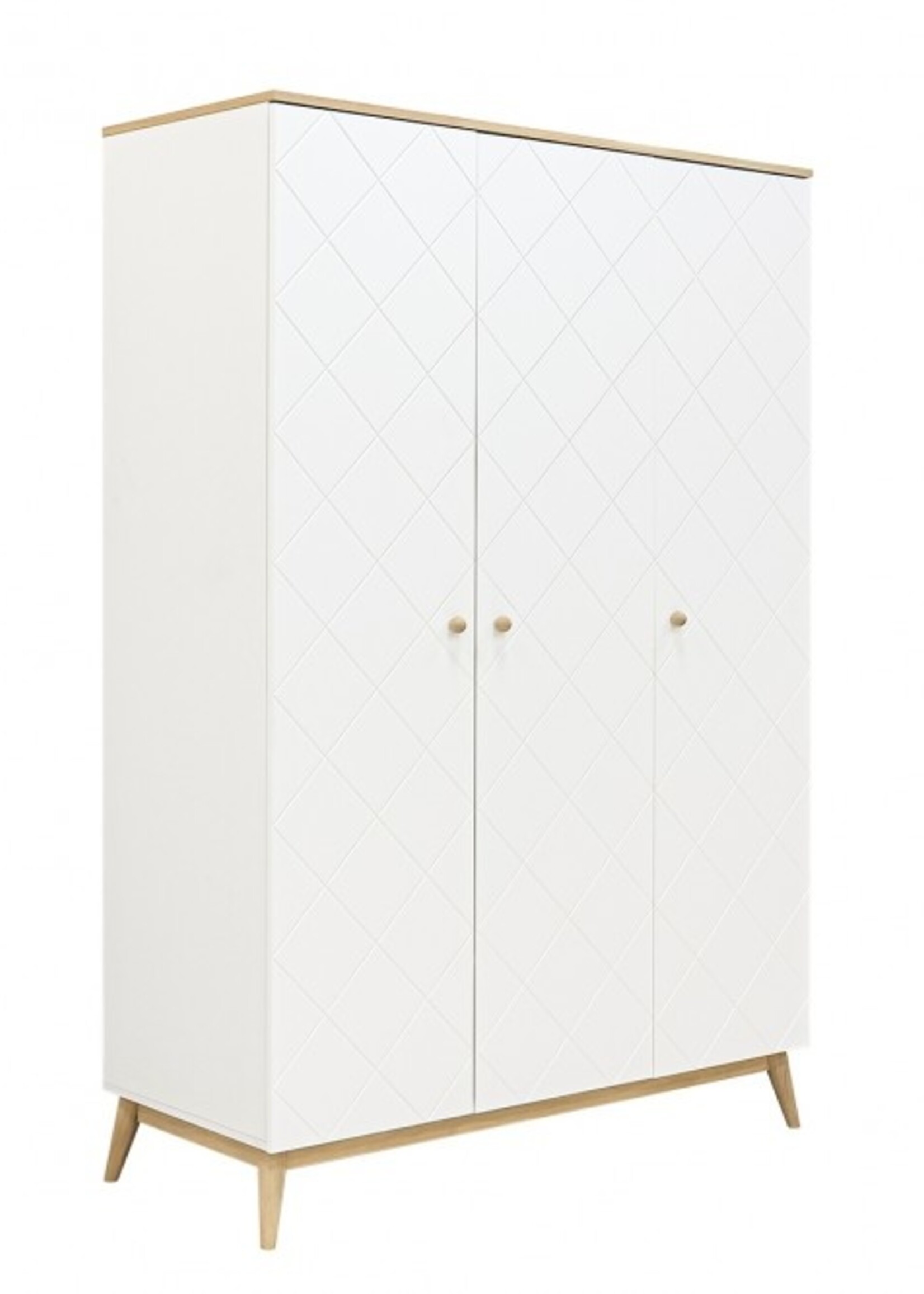 BOPITA 3-DOOR CABINETS PARIS WHITE/OAK