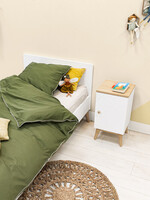 BOPITA BED 90X200 PARIS WHITE/OAK