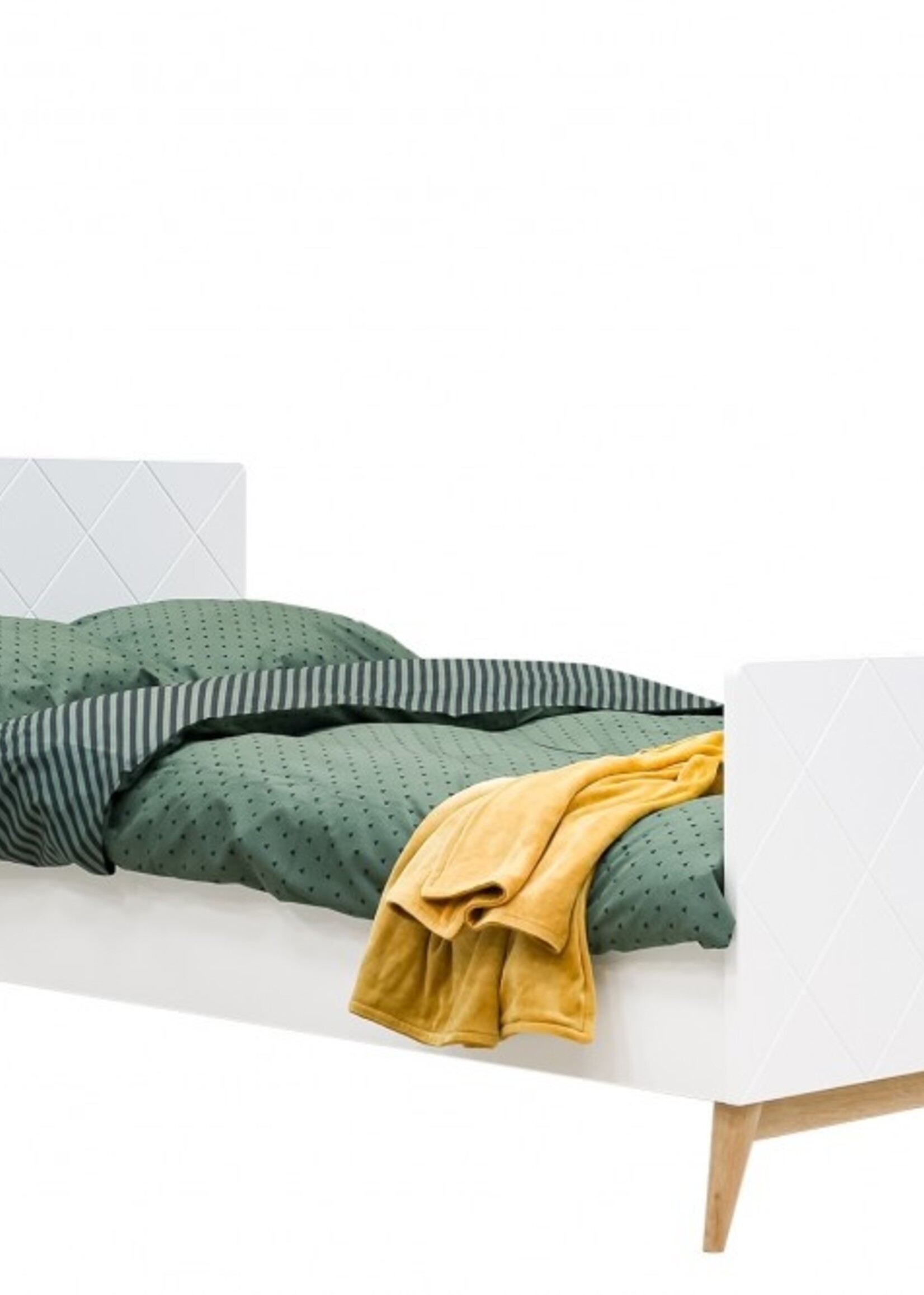 BOPITA BED 90X200 PARIS WHITE/OAK