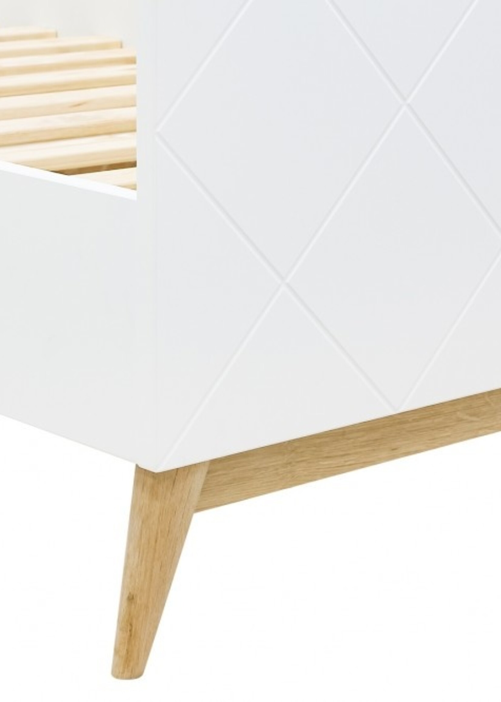 BOPITA BED 90X200 PARIS WHITE/OAK