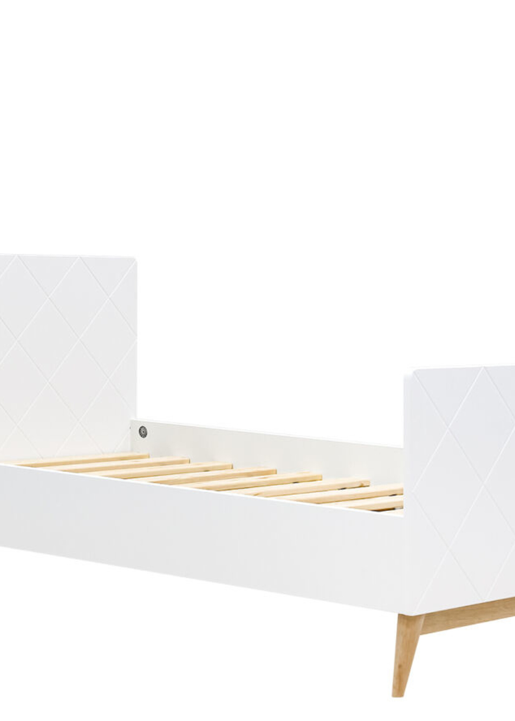 BOPITA BED 120X200 PARIS WIT/EIKEN