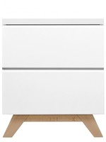 BOPITA NIGHT TABLE HANDLELESS LYNN WHITE/NATURAL