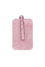 Koffer label - Pink glitter