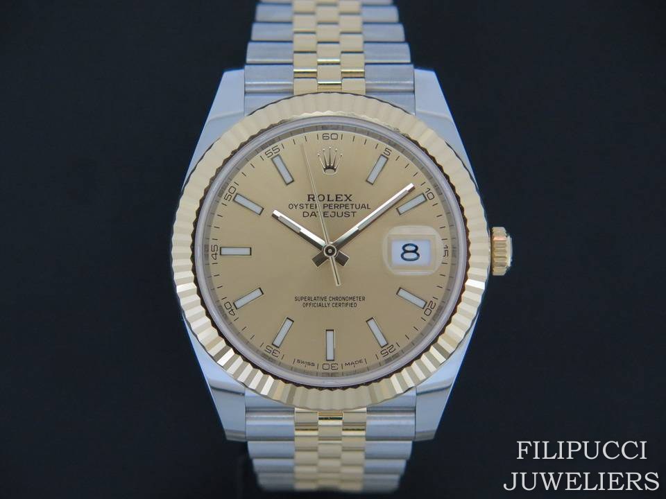 datejust 41 champagne dial