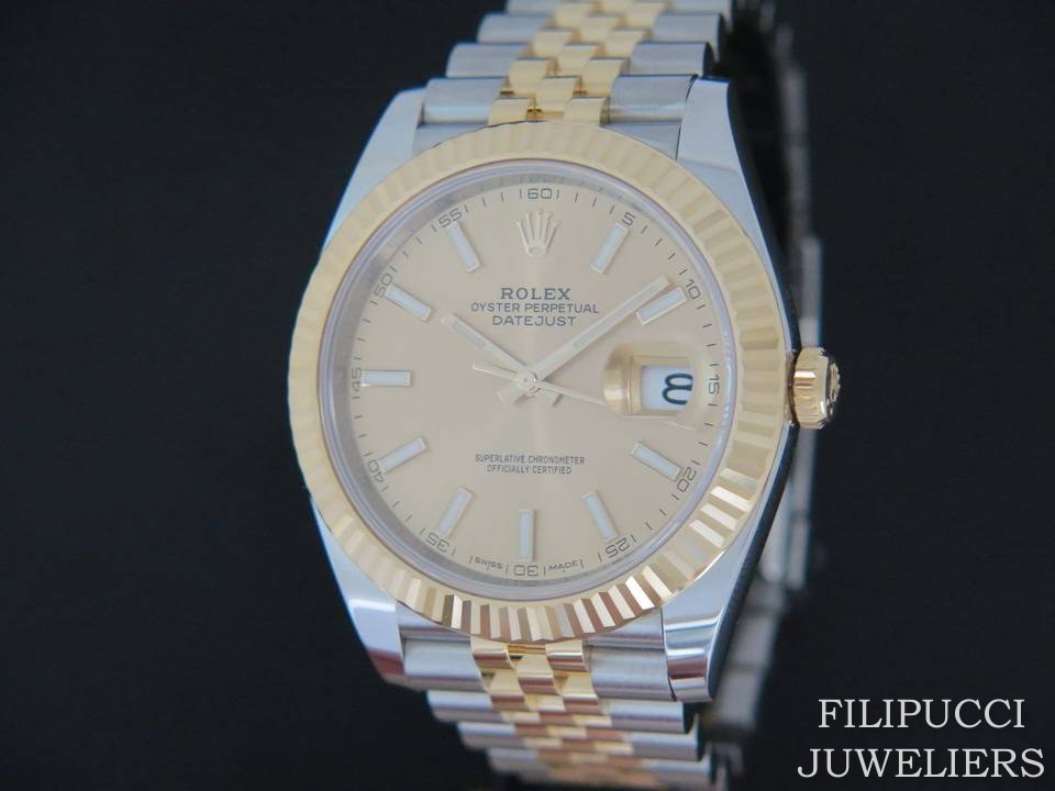 datejust 41 champagne dial