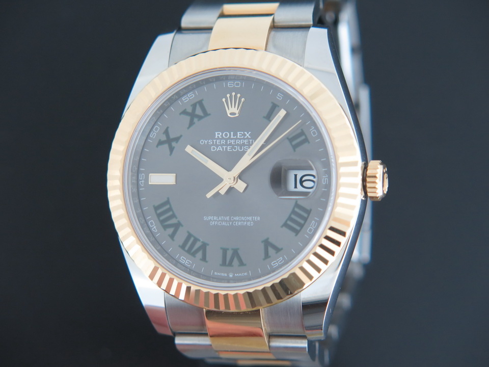Rolex Datejust 41 Gold/Steel Slate Dial NEW 126333 - Filipucci