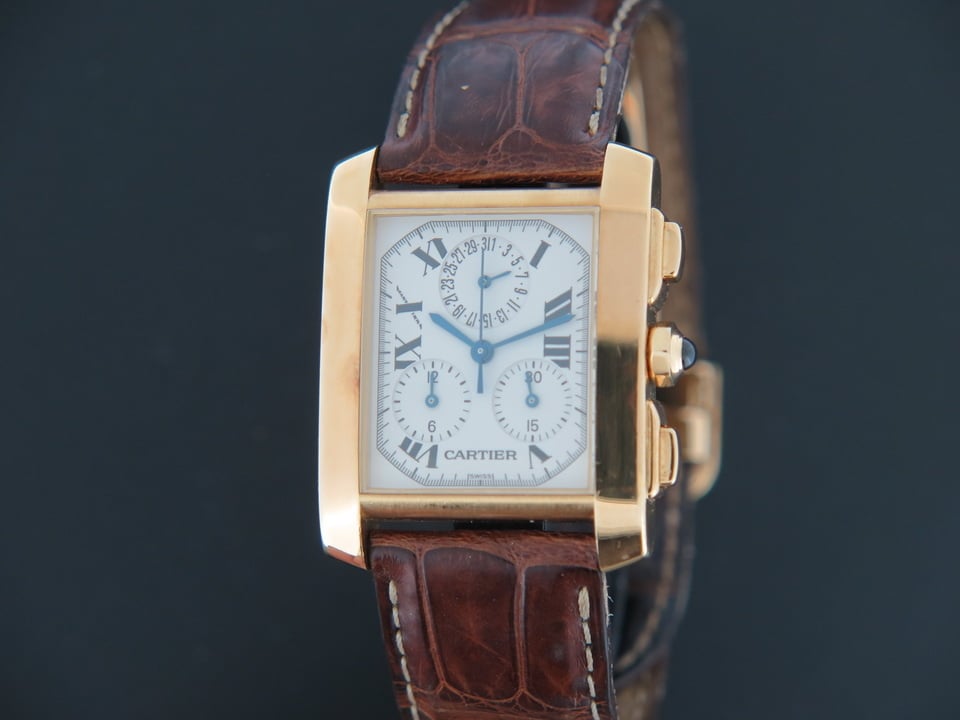 cartier tank francaise chronoflex gold