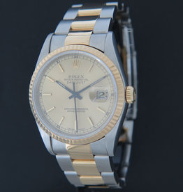 Rolex  Datejust Gold/Steel Champagne Dial 16233