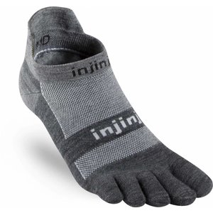 Injinji Run Lightweight No-Show Nuwool Charcoal