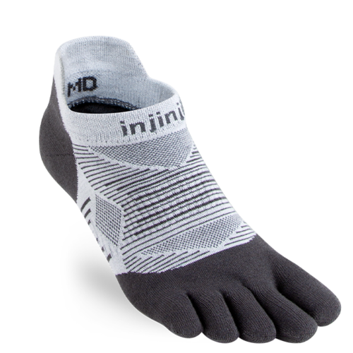 Injinji Run Original Weight No-Show Coolmax Gray (2023)