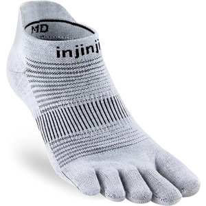 Injinji Run Lightweight No-Show Coolmax Gray