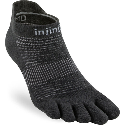 Injinji Run Lightweight No-Show Coolmax Black