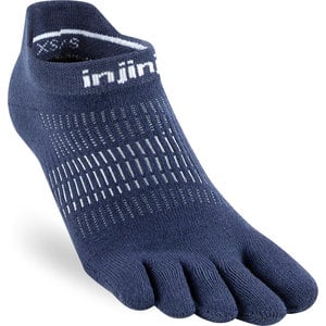 Injinji Womens Run Lightweight No-Show Coolmax Navy