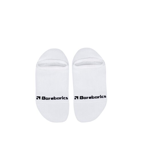 Barebarics Barefoot Socks BB No-Show White