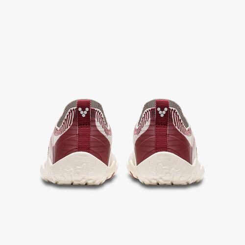 Vivobarefoot Primus Trail Knit FG Ladies Limestone/Red Rumba