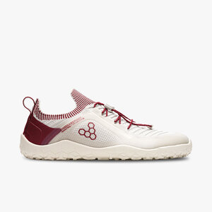 Vivobarefoot Primus Trail Knit FG Ladies Limestone/Red Rumba