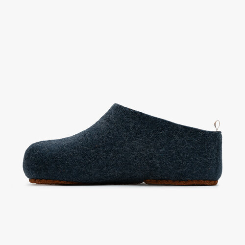 Vivobarefoot Mim Felt Slipper Unisex Navy