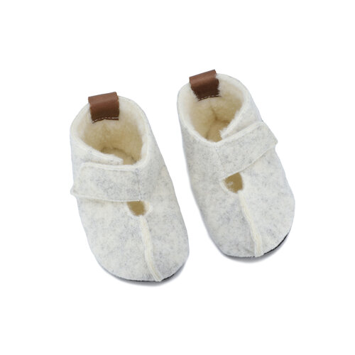 Oma King Barefoot Warm Slippers Kids White