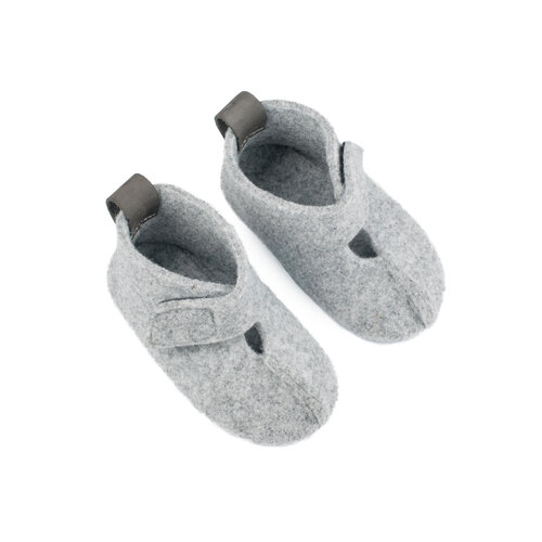 Oma King Barefoot Warm Slippers Kids Grey